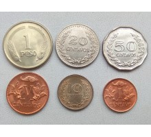 Колумбия 1967-1979. Набор 6 монет