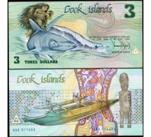 Остров Кука 3 доллара 1987