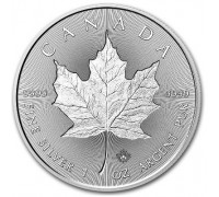 Канада 5 долларов 2018. Кленовый лист. Серебро