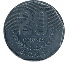 Коста-Рика 20 колонов 1983