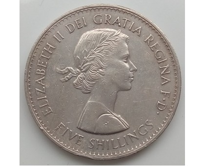 Великобритания 5 шиллингов 1960. Британская выставка в Нью-Йорке
