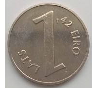 Латвия 1 лат 2013. Паритет монет
