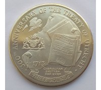 Гибралтар 3 фунта 2013. 300 лет Утрехтскому мирному договору