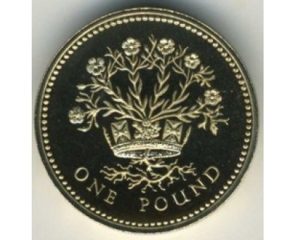 Великобритания 1 фунт 1986-1991