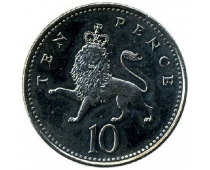 Великобритания 10 пенсов 1998-2008