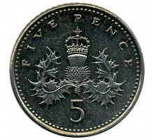 Великобритания 5 пенсов 1998-2008