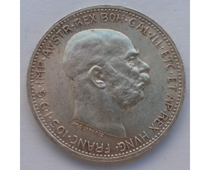 Австрия 1 крона 1914  серебро