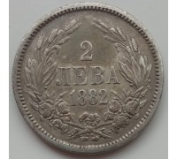 Болгария 2 лева 1882 серебро