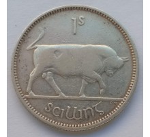 Ирландия 1 шиллинг 1939 серебро