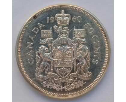 Канада 50 центов 1960 серебро