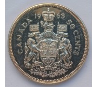 Канада 50 центов 1963 серебро