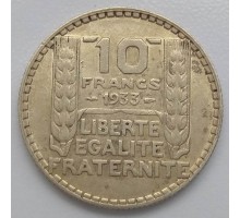 Франция 10 франков 1933 серебро