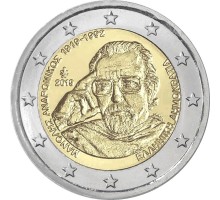 Греция 2 евро 2019. 100 лет со дня рождения Манолиса Андроникоса