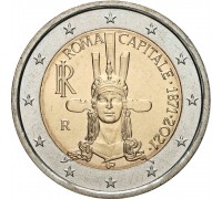 Италия 2 евро 2021. 150 летие Рима как столицы Италии