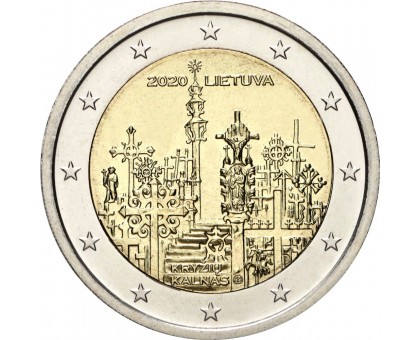 Литва 2 евро 2020. Гора крестов