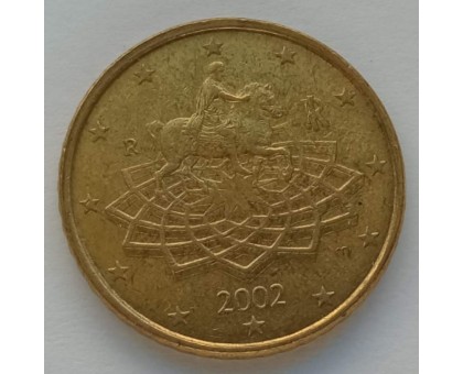 Италия 50 евроцентов 2002