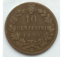Италия 10 чентезимо 1894