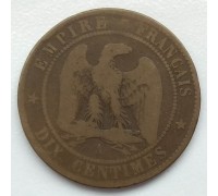 Франция 10 сантимов 1854