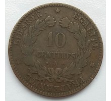 Франция 10 сантимов 1871