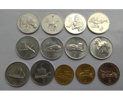 Северная Корея 2002. Набор 13 монет
