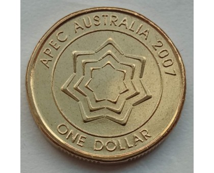 Австралия 1 доллар 2007. Саммит АТЭС-2007 в Австралии