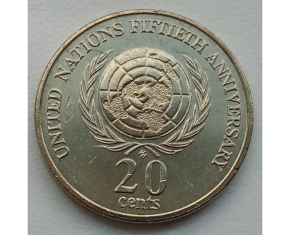 Австралия 20 центов 1995. 50-летие Организации Объединенных Наций