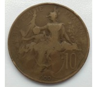 Франция 10 сантимов 1900