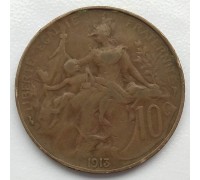 Франция 10 сантимов 1913
