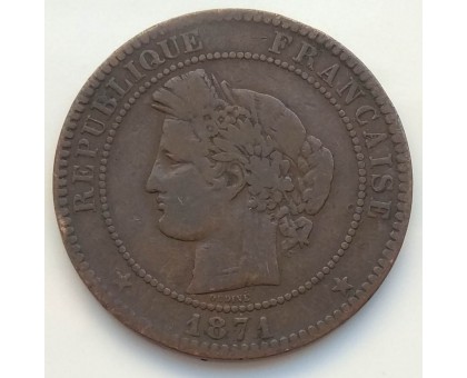 Франция 10 сантимов 1874