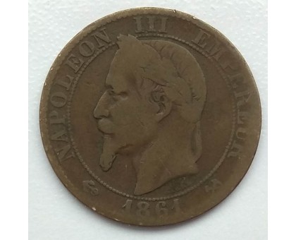 Франция 5 сантимов 1861