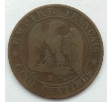 Франция 5 сантимов 1861