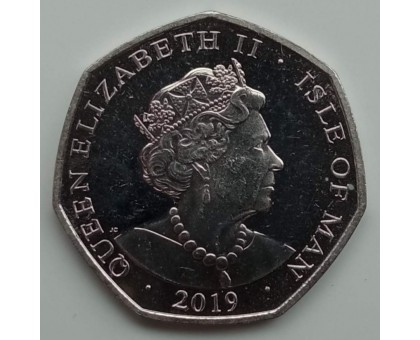 Остров Мэн 50 пенсов 2017-2020