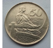 Латвия 50 сантимов 1922