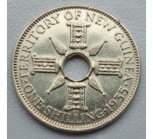 Новая Гвинея 1 шиллинг 1935 серебро