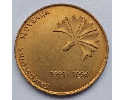 Словения 5 толаров 1996. 5 лет независимости Словении
