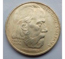Чехословакия 100 крон 1974. 150 лет со дня рождения Бедржиха Сметаны серебро