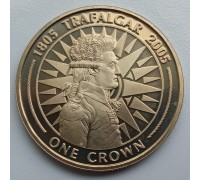 Гибралтар 1 крона 2005. 200 лет Трафальгарской битве - Вице-адмирал Пьер де Вильнев