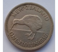 Новая Зеландия 1 флорин 1950