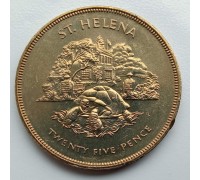 Остров Святой Елены 25 пенсов 1977. Гигантская черепаха