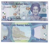 Каймановы острова 1 доллар 2010-2018