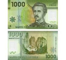 Чили 1000 песо 2010-2020 полимер