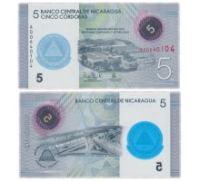 Никарагуа 5 кордоб 2019 (2020) полимер