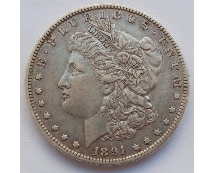 США 1 доллар 1891 серебро