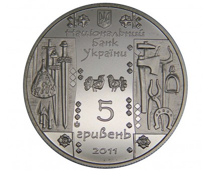 Украина 5 гривен 2011. Народные промыслы и ремесла Украины - Кузнец