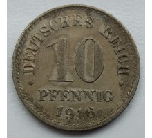 Германия 10 пфеннигов 1916
