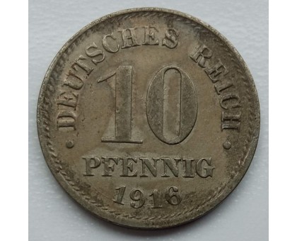 Германия 10 пфеннигов 1916