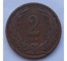 Венгрия 2 филлера 1897