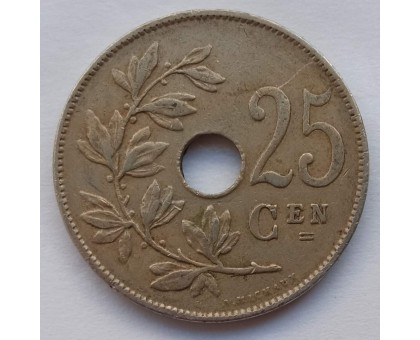 Бельгия 25 сантимов 1929 Belgie