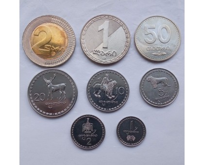 Грузия 1993-2006. Набор 8 монет