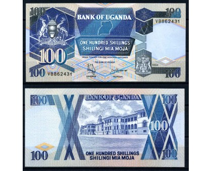 Уганда 100 шиллингов 1988